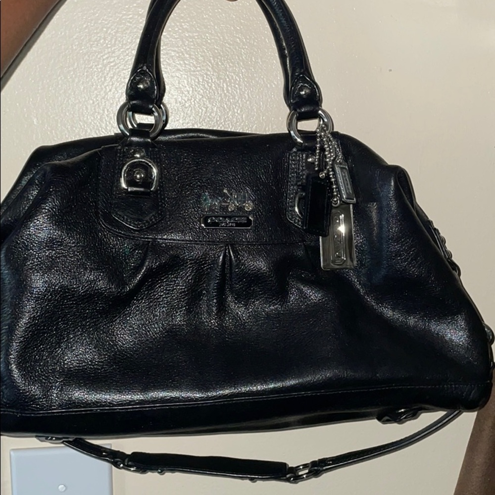 Preloved large Sabrina Black w/Silver hardware.